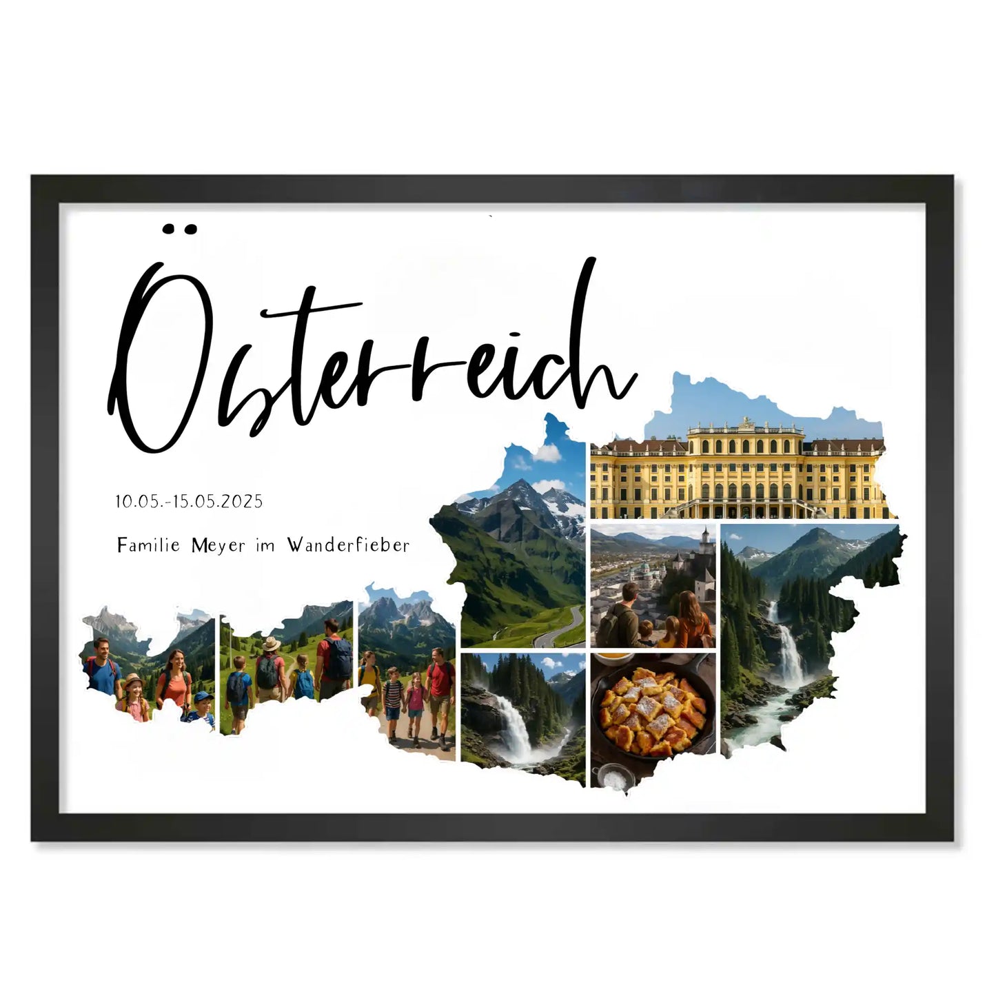 Personalisiertes Poster "Unser Urlaub #1"