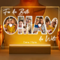 Personalisierte LED-Lampe aus Acrylglas "Fotocollage #3"