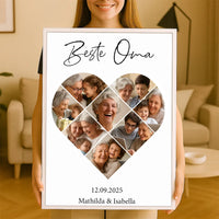 Personalisiertes Wandbild "Fotocollage #5 Herz"
