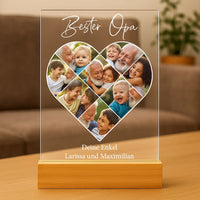 Personalisiertes Bild auf Acrylglas "Fotocollage #5 Herz"