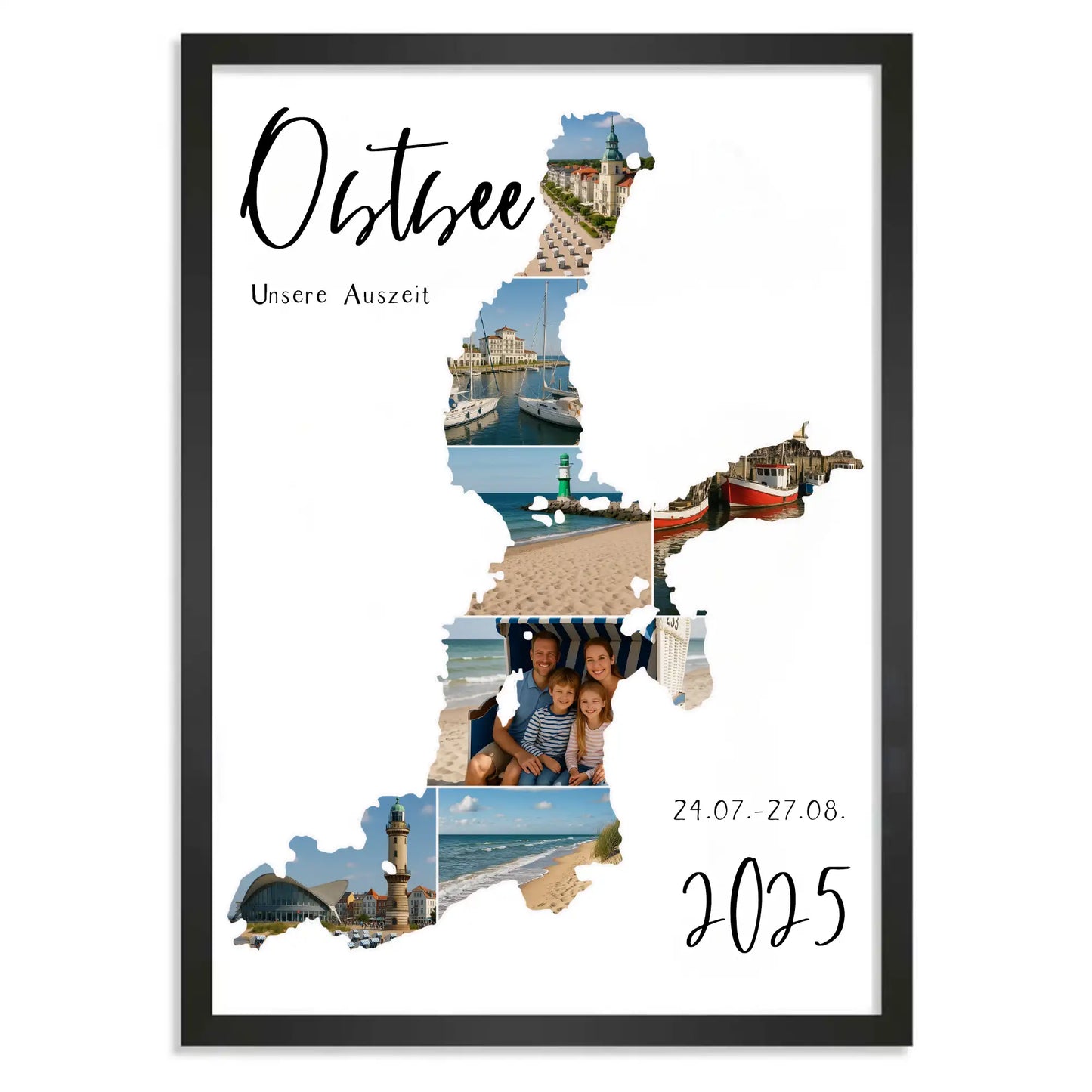 Personalisiertes Poster "Unser Urlaub #1"
