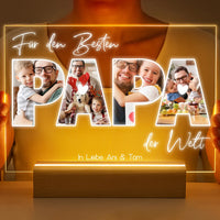 Personalisierte LED-Lampe aus Acrylglas "Fotocollage #3"