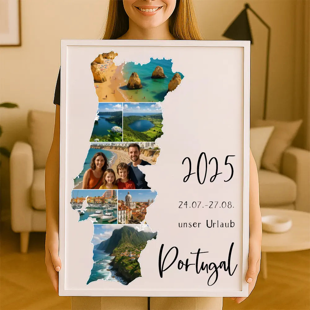Personalisiertes Wandbild "Unser Urlaub #1"