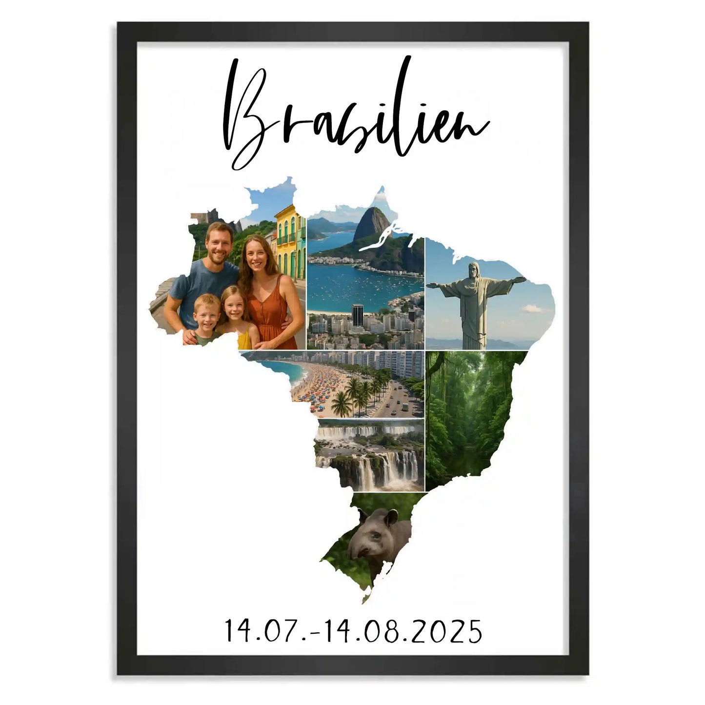 Personalisiertes Poster "Unser Urlaub #1"