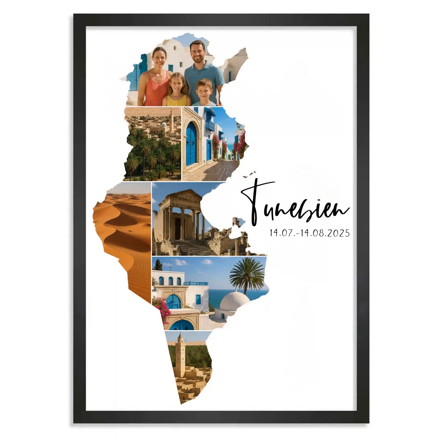 Personalisiertes Poster "Unser Urlaub #1"
