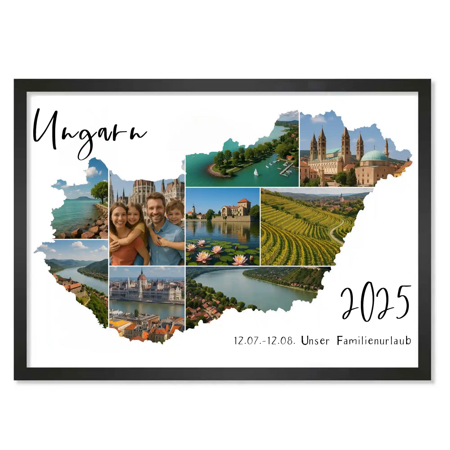 Personalisiertes Poster "Unser Urlaub #1"