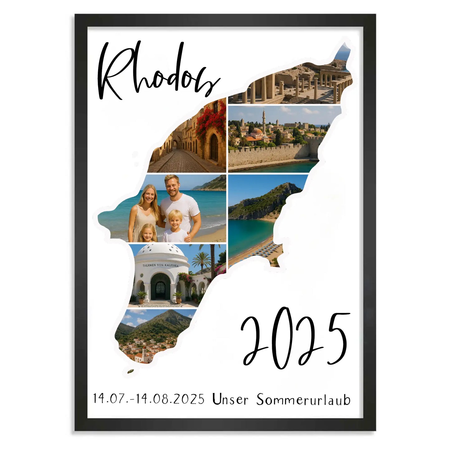 Personalisiertes Poster "Unser Urlaub #1"