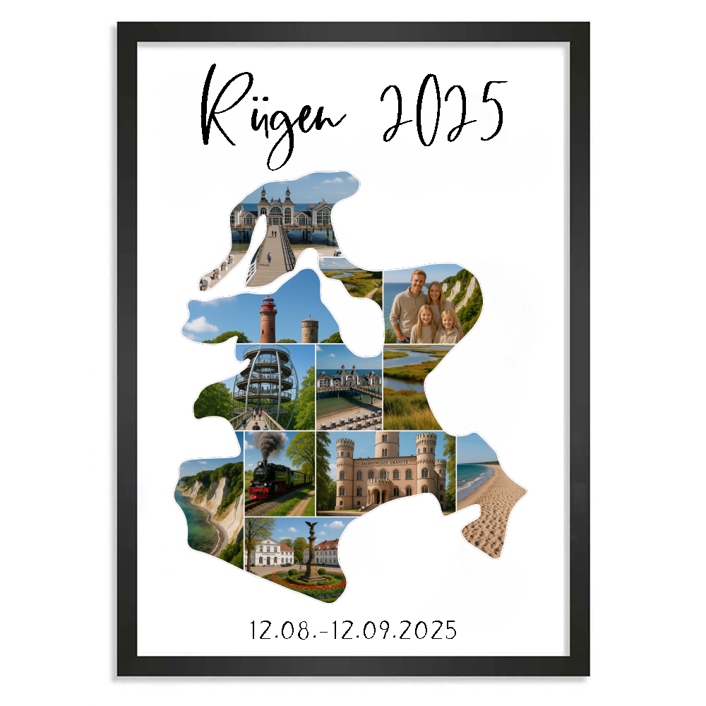 Personalisiertes Poster "Unser Urlaub #1"