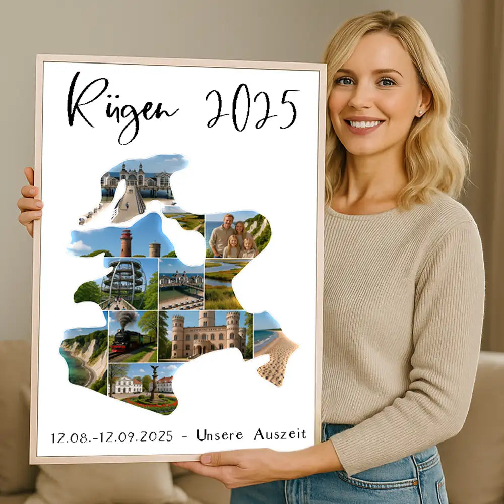 Personalisiertes Wandbild "Unser Urlaub #1"