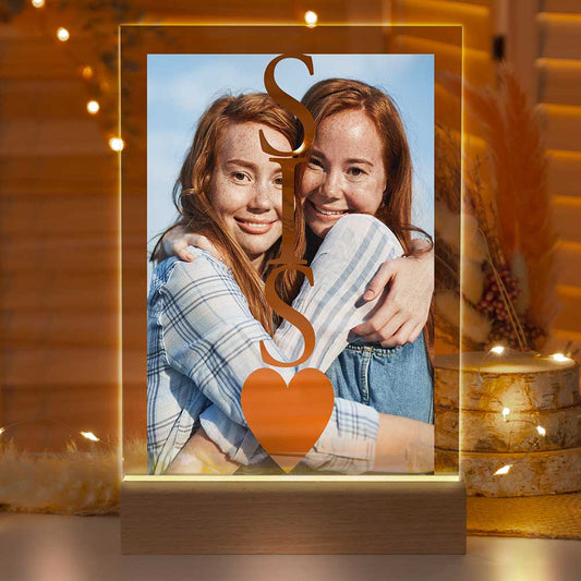 Personalisierte LED-Lampe aus Acrylglas "Dein Foto #1"