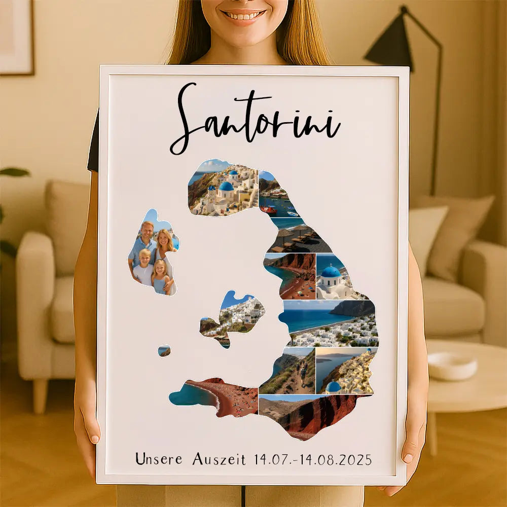 Personalisiertes Wandbild "Unser Urlaub #1"