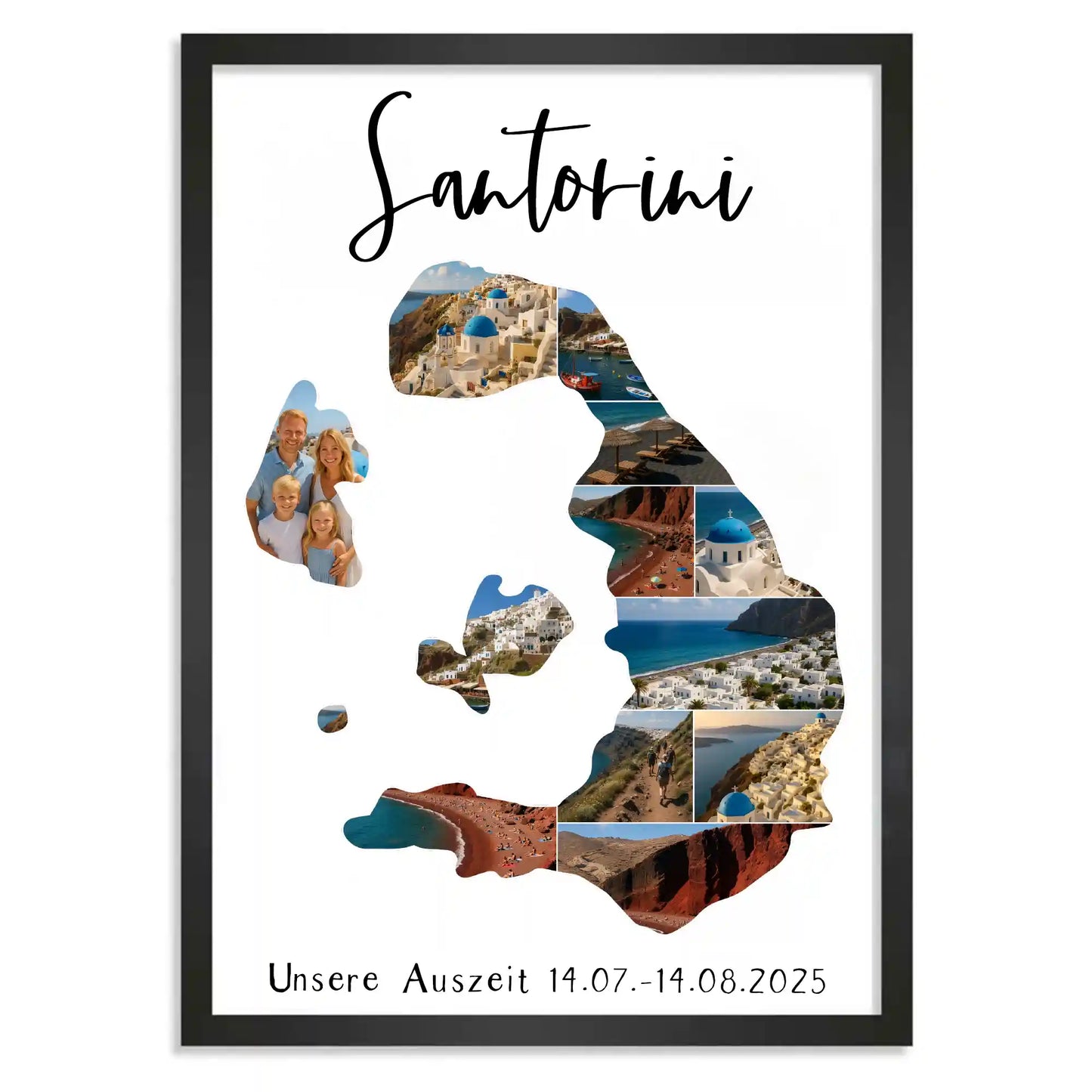 Personalisiertes Poster "Unser Urlaub #1"