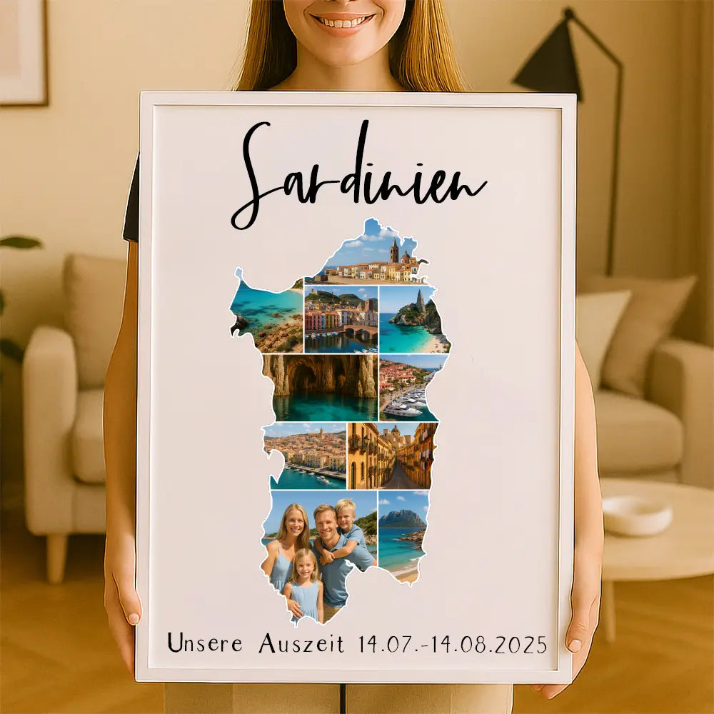 Personalisiertes Wandbild "Unser Urlaub #1"