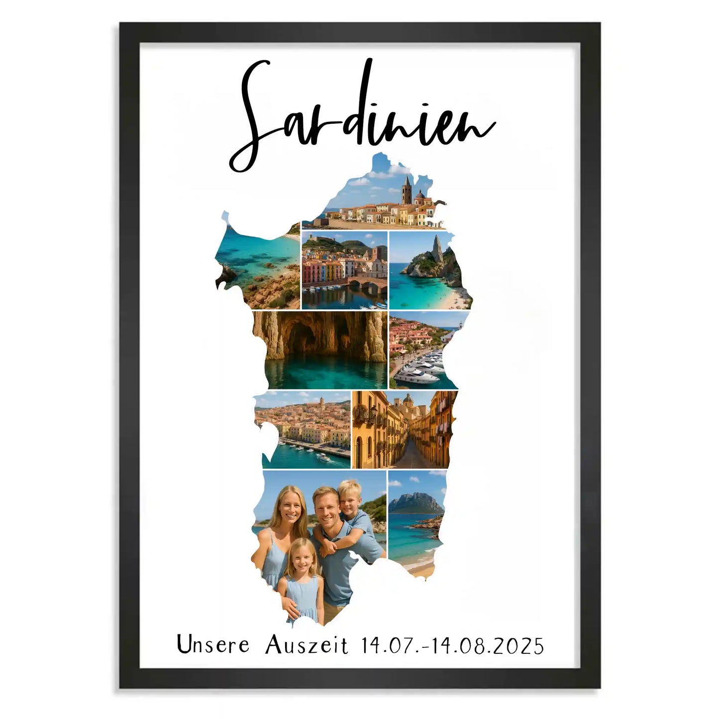 Personalisiertes Poster "Unser Urlaub #1"