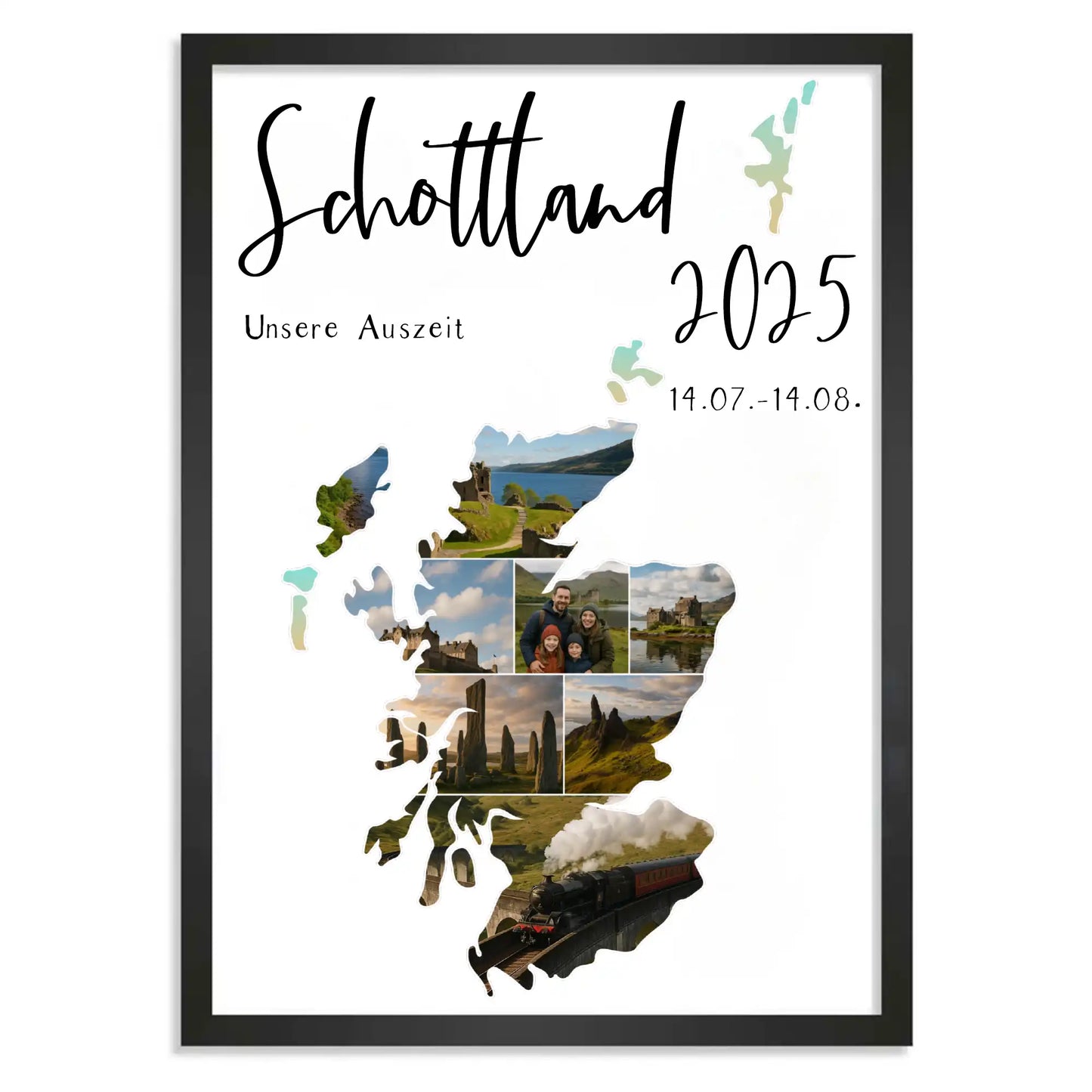 Personalisiertes Poster "Unser Urlaub #1"