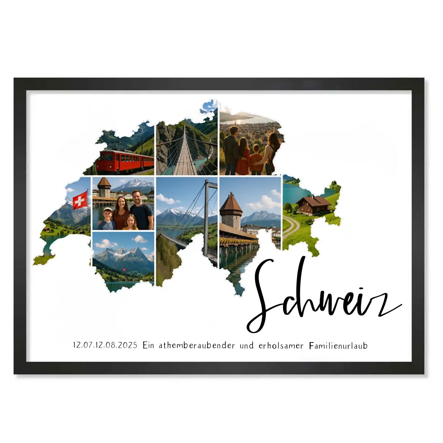 Personalisiertes Poster "Unser Urlaub #1"