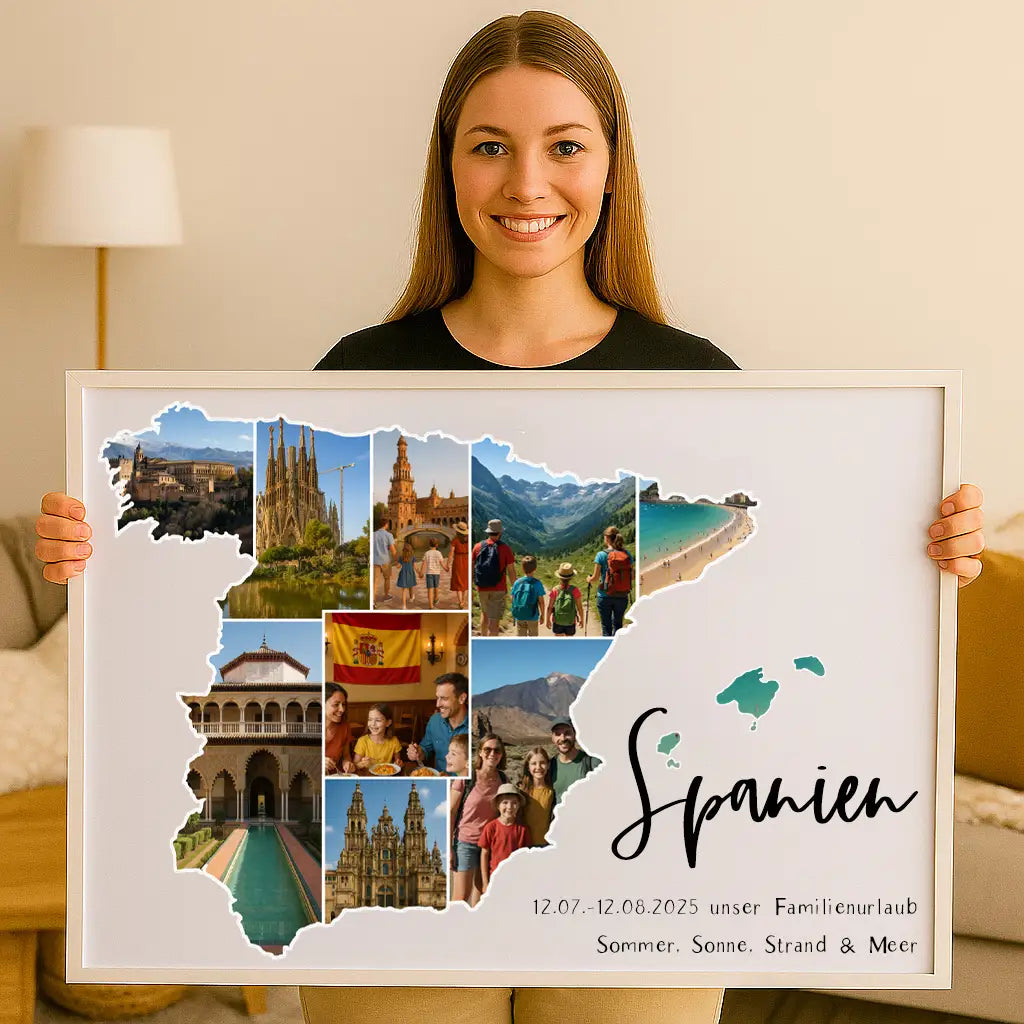 Personalisiertes Wandbild "Unser Urlaub #1"