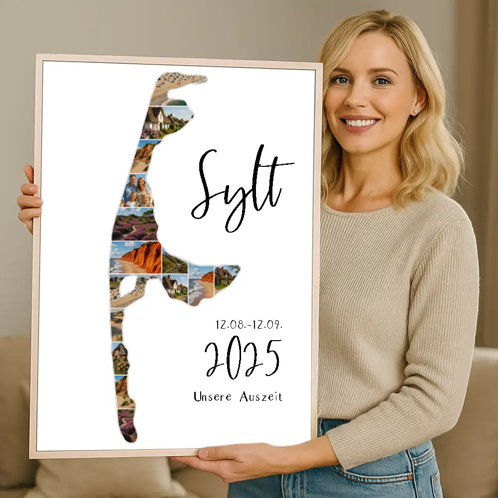 Personalisiertes Wandbild "Unser Urlaub #1"