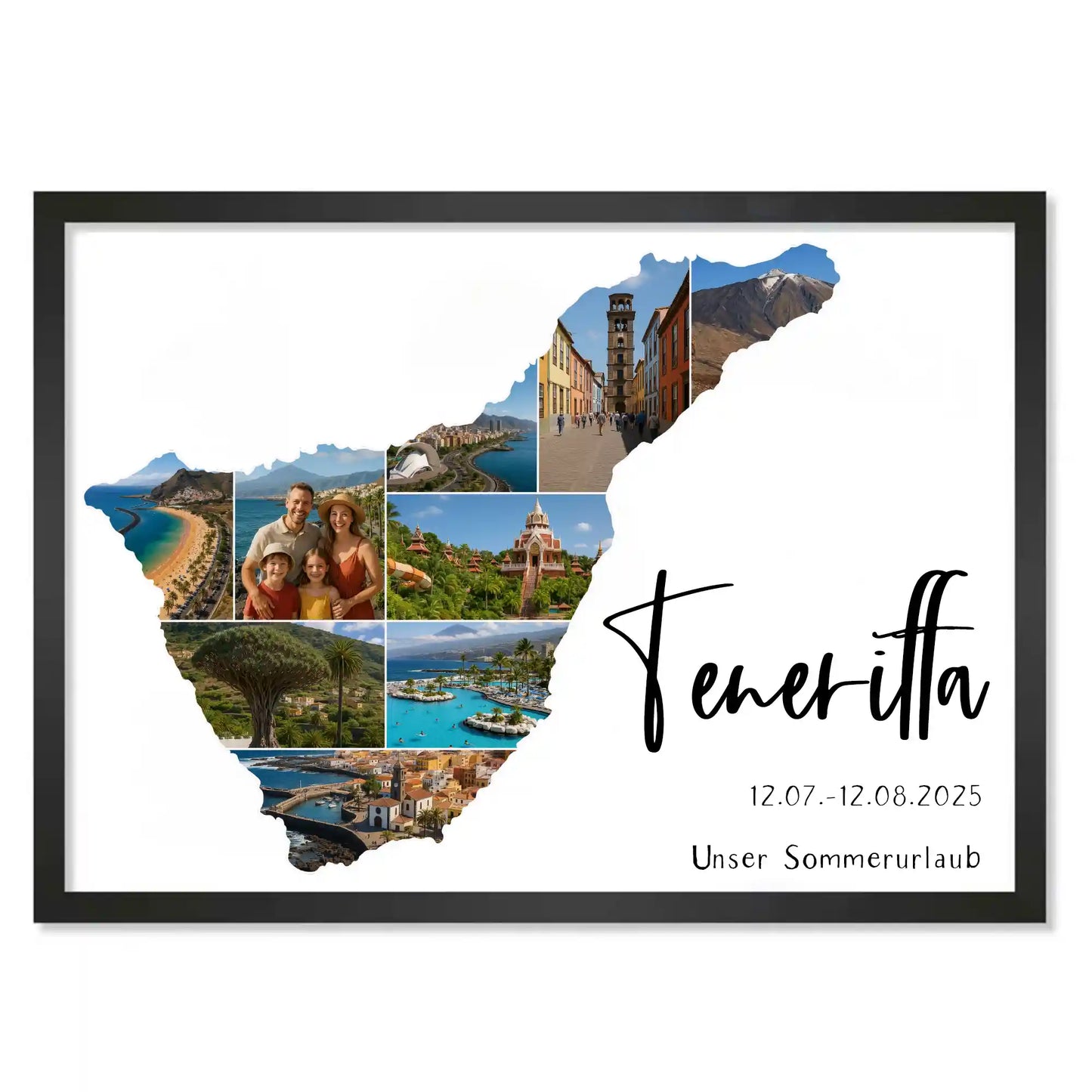 Personalisiertes Poster "Unser Urlaub #1"