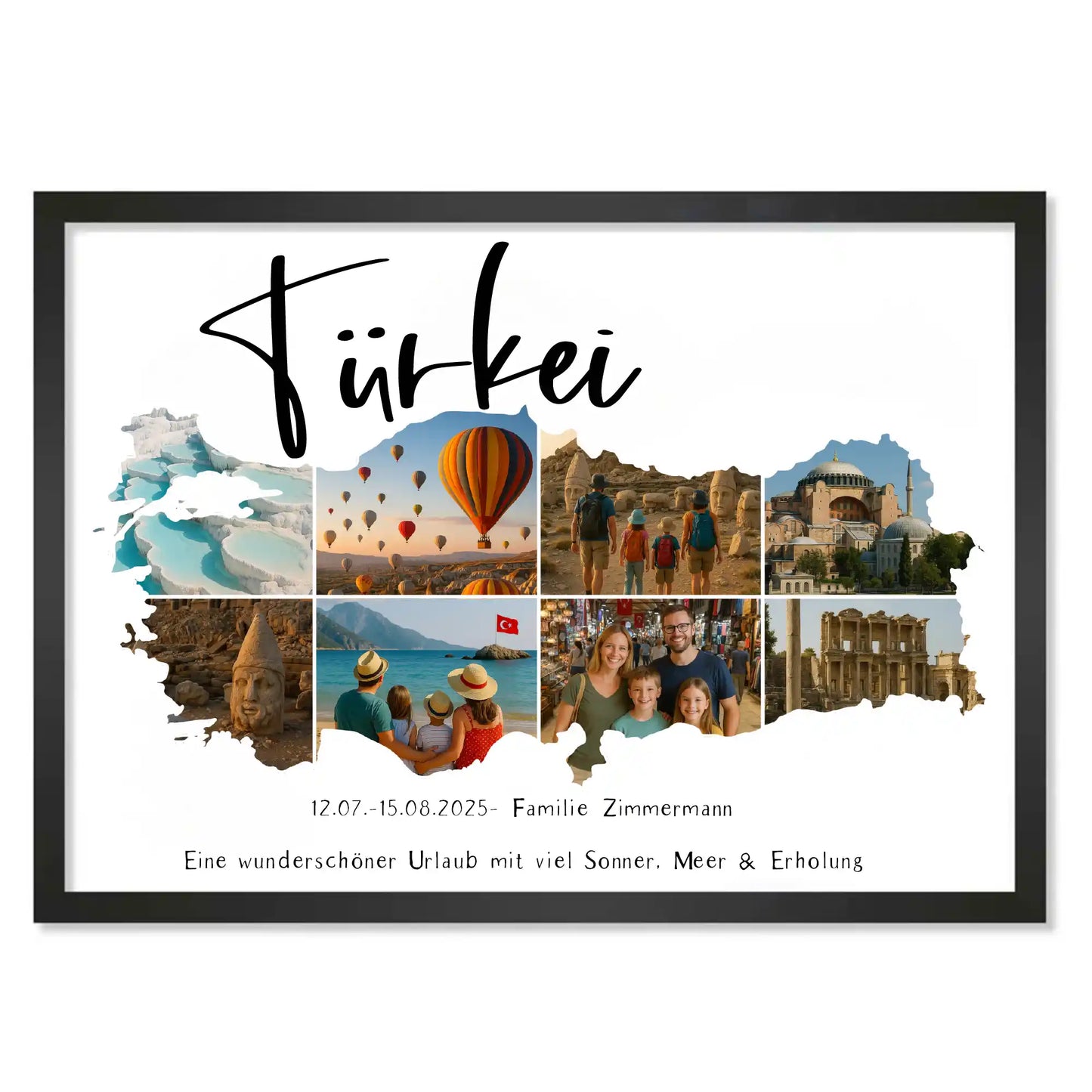 Personalisiertes Poster "Unser Urlaub #1"