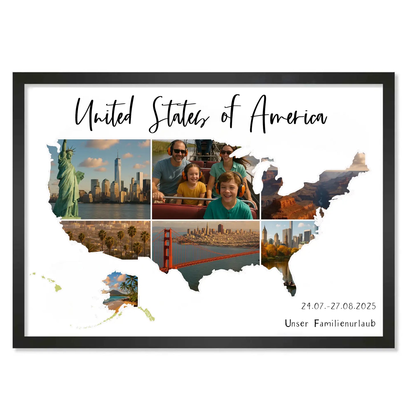 Personalisiertes Poster "Unser Urlaub #1"
