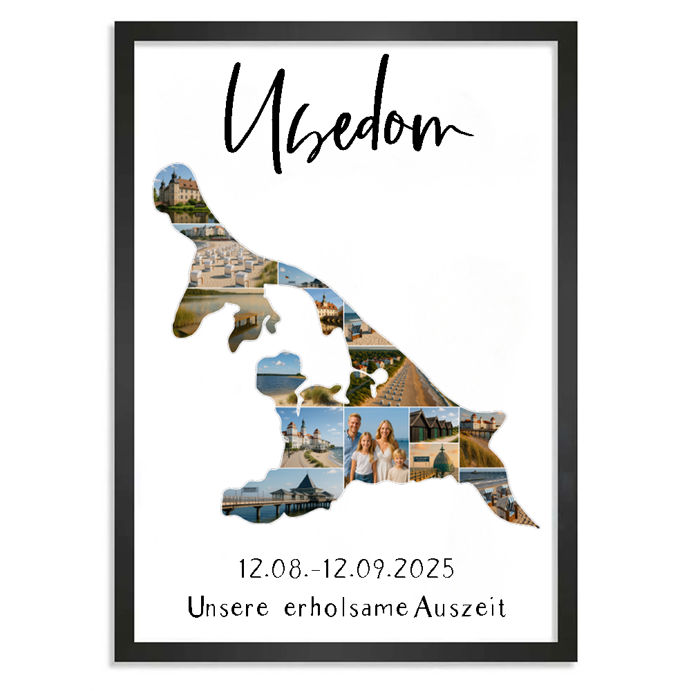 Personalisiertes Poster "Unser Urlaub #1"