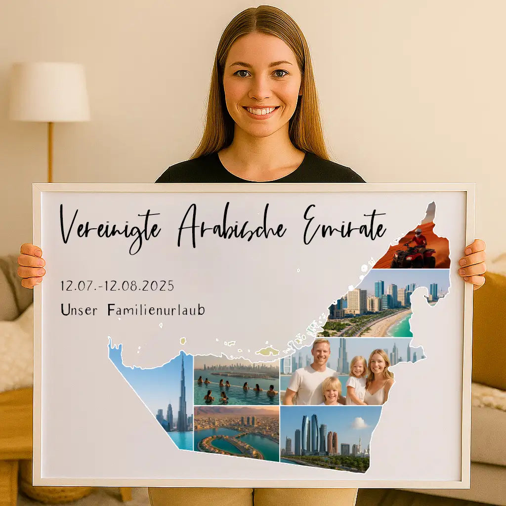 Personalisiertes Wandbild "Unser Urlaub #1"