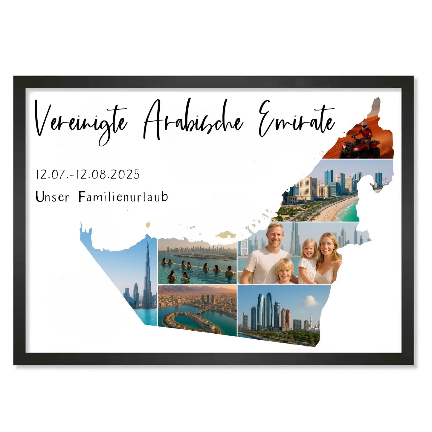 Personalisiertes Poster "Unser Urlaub #1"