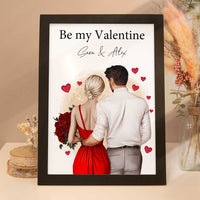 Personalisiertes Poster "Be My Valentine #1" | Valentinstagsgeschenk