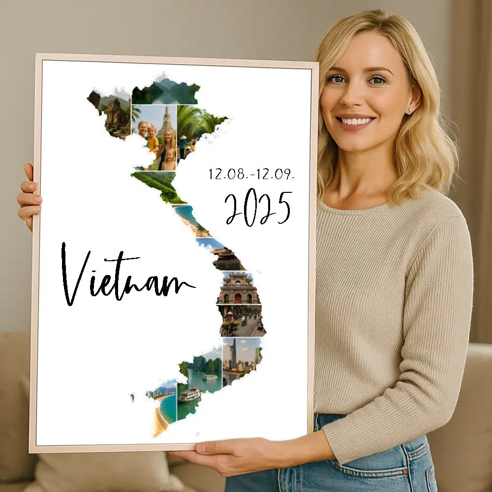 Personalisiertes Wandbild "Unser Urlaub #1"