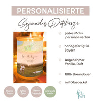 Personalisierte Duftkerze "Wo alles begann #3" | Deine Stadt - Deine Karte - Deine Liebe | Valentinstagsgeschenk