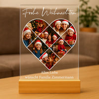 Personalisiertes Bild auf Acrylglas "Fotocollage #5 Herz"