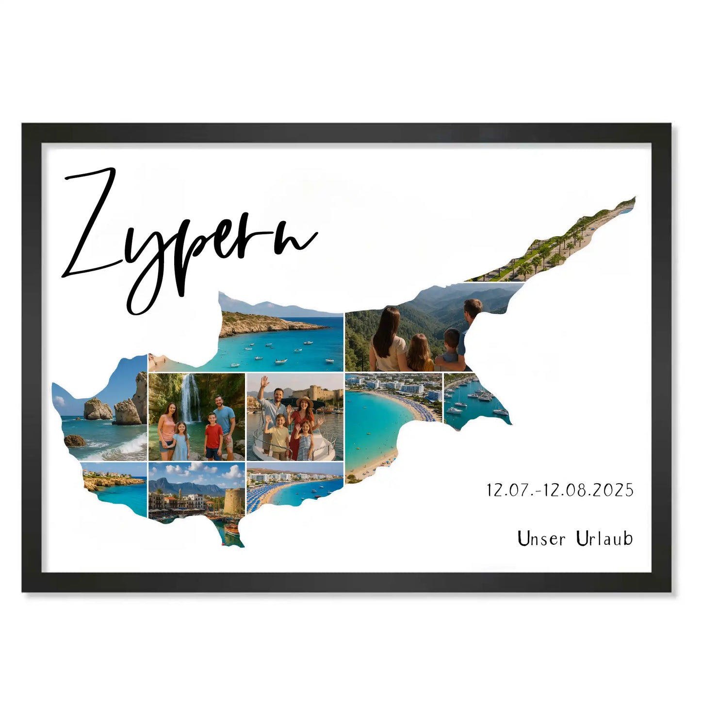 Personalisiertes Poster "Unser Urlaub #1"