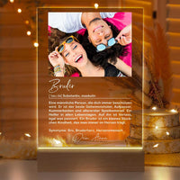 Personalisierte LED-Lampe aus Acrylglas "Definition"