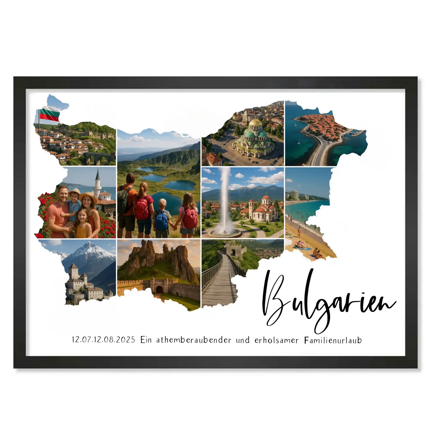 Personalisiertes Poster "Unser Urlaub #1"
