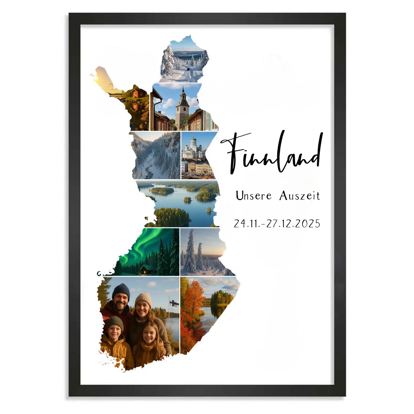 Personalisiertes Poster "Unser Urlaub #1"