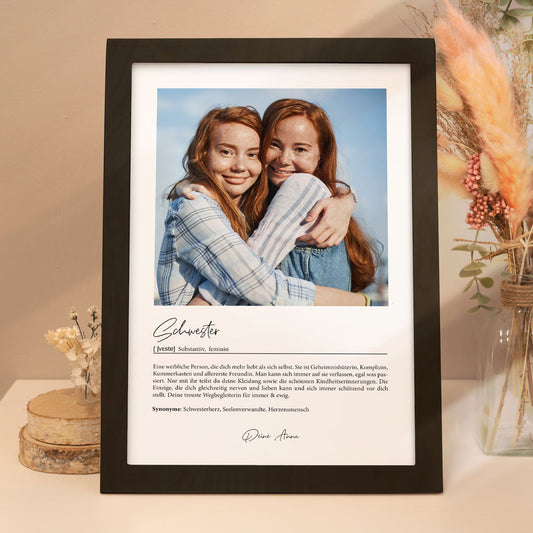 Personalisiertes Poster "Definition"