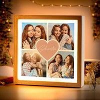 Beleuchteter Bilderrahmen inkl. personalisiertem Bild "Fotocollage #2"