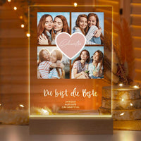 Personalisierte LED-Lampe aus Acrylglas "Fotocollage #2"