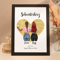 Personalisiertes Poster "Mädchen Mädchen"