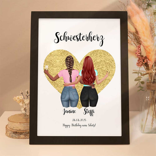 Personalisiertes Poster "Mädchen Mädchen"