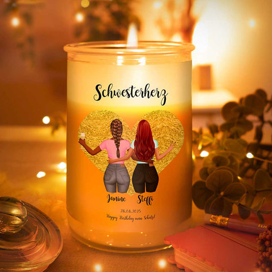 Personalisierte Duftkerze "Mädchen Mädchen"