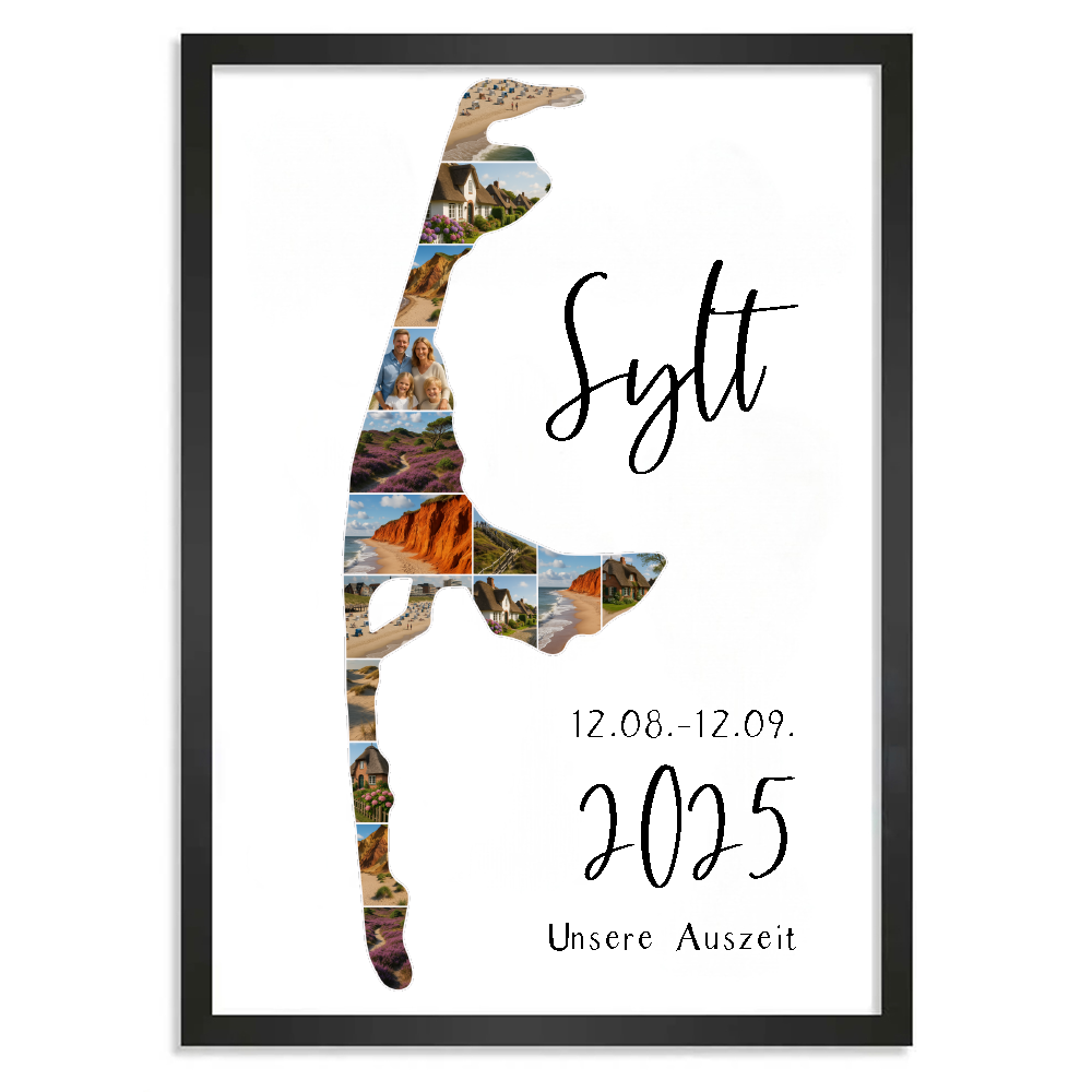 Personalisiertes Poster "Unser Urlaub #1"