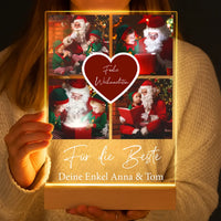 Personalisierte LED-Lampe aus Acrylglas "Fotocollage #2"