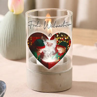 Personalisiertes Windlicht "Fotocollage #5 Herz"